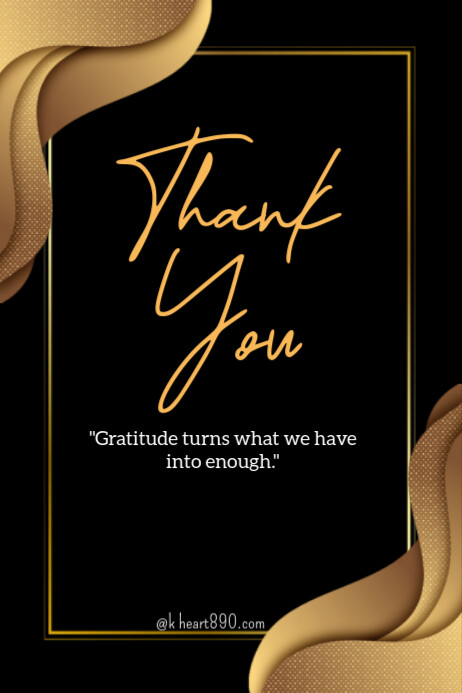 Thank you Template | PosterMyWall