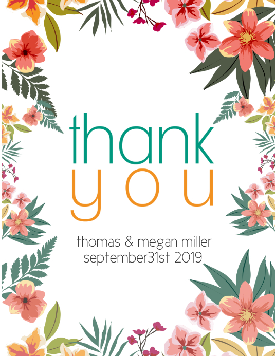 thank you Template PosterMyWall
