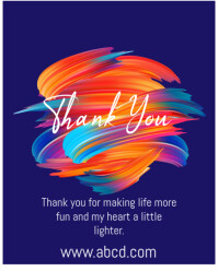 THANK YOU Instagram Portrait template