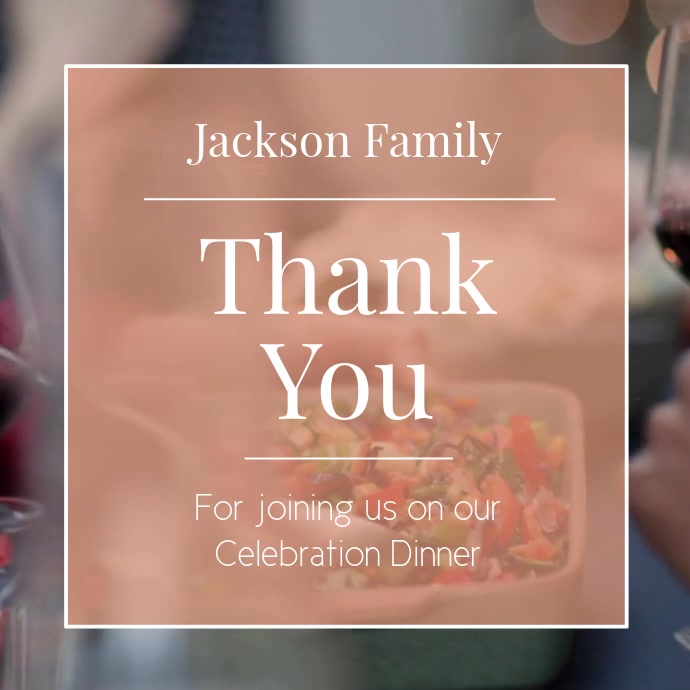 Thank You For Dining With Us