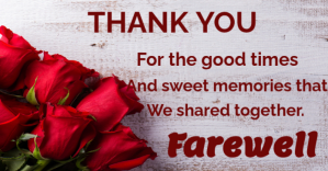 Thank you farewell Farewell (1) Facebook Advertensie template