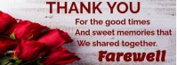 Thank you farewell Farewell (2) Foto Sampul Facebook template