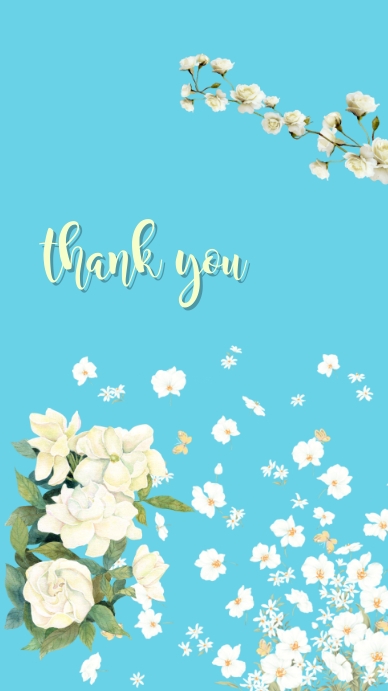 thank you flowers template | PosterMyWall
