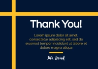 Thank you flyer A2 template