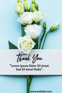 Thank you flyer Pinterest-grafik template