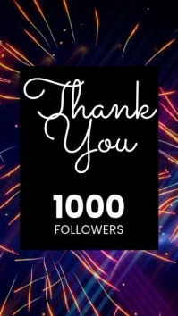 tHANK YOU flyer Digitalt display (9:16) template