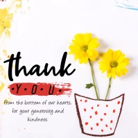 Thank You Flyer Template Square (1:1)