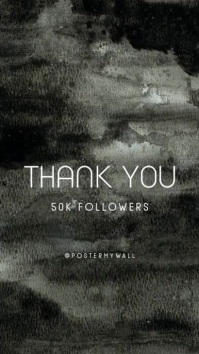 Thank You Followers Appreciation Insta Story Template | PosterMyWall