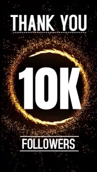 Thank you followers Instagram-verhaal template