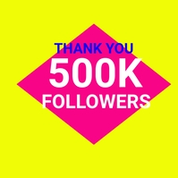 THANK YOU FOLLOWERS INSTAGRAM POST Template | PosterMyWall