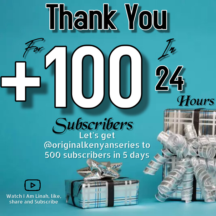 Thank you for 100 subscribers Instagram Post template
