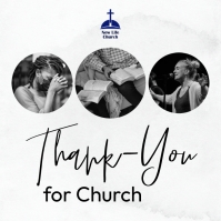 Thank you for attending church Template | PosterMyWall