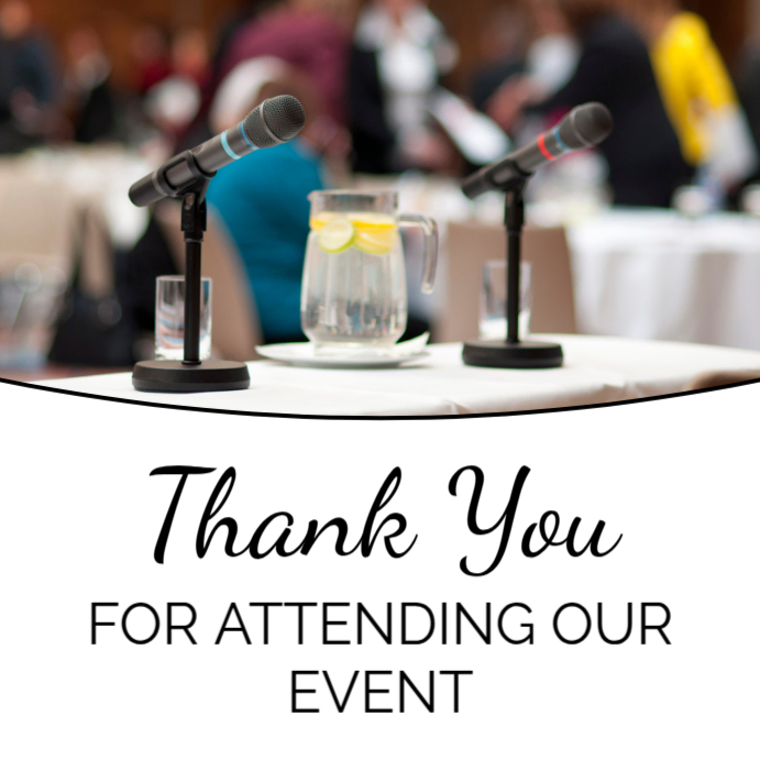 thank you for attending our event Instagram Post template