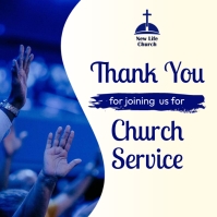 Thank you for attending church template | PosterMyWall