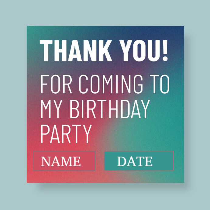 Thank you for coming Template | PosterMyWall