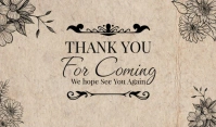 Thank You For Coming Gift Tags Mærke template
