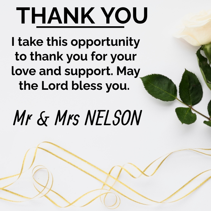 Thank you for coming to an event card design Instagram Post template