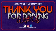 Thank You For Driving With Us Miniature YouTube template