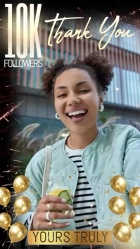 thank you for followers instagram story post template