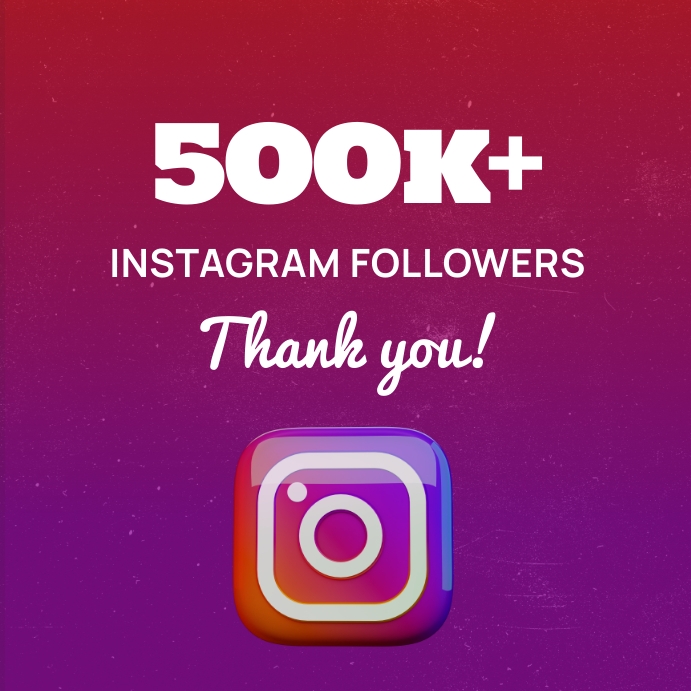 THANK YOU FOR INSTAGRAM FOLLOWERS Template | PosterMyWall