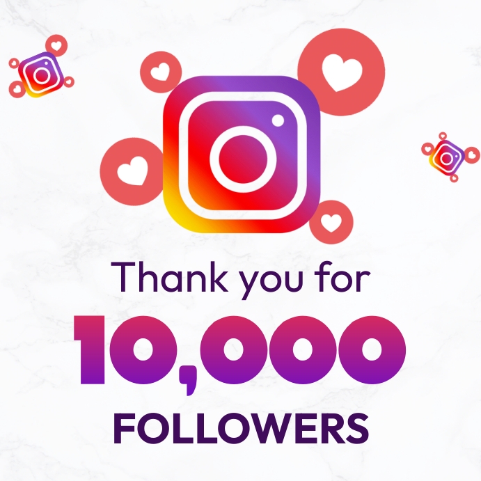Thank you for Instagram followers template