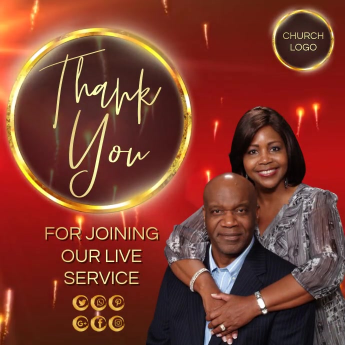 Copy of thank you for joining church template | PosterMyWall