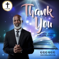 THANK YOU FOR JOINING CHURCH TEMPLATE | PosterMyWall