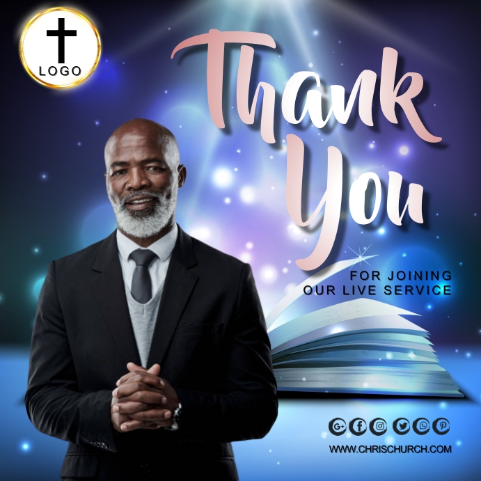 THANK YOU FOR JOINING CHURCH TEMPLATE | PosterMyWall