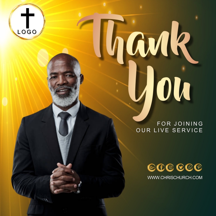 THANK YOU FOR JOINING CHURCH TEMPLATE | PosterMyWall