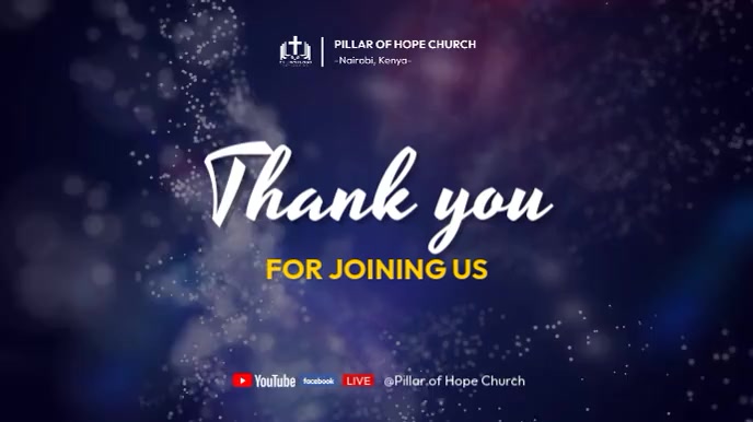 Thank you for joining us (1) Ekran reklamowy (16:9) template