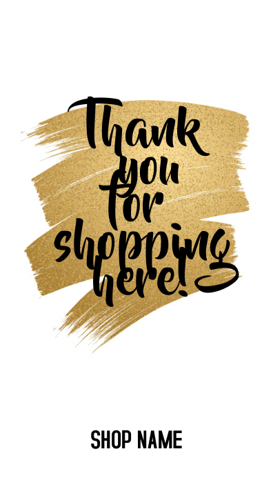 thank you for shopping card Template | PosterMyWall