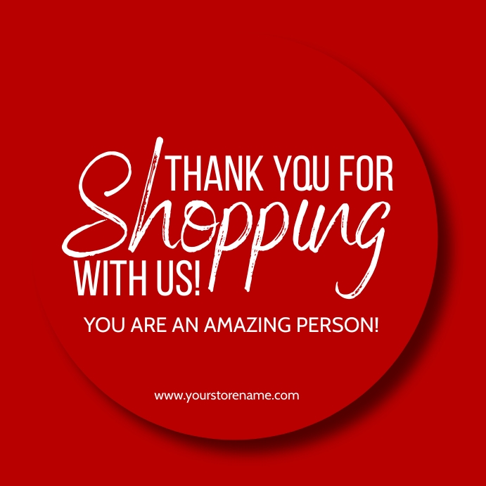 Thank You For Shopping With Us Template Thank You For Shopping With Us Template