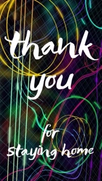 Thank you for staying home post Instagram Story template