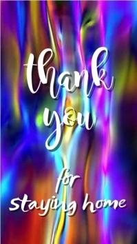 thank you for staying home post เรื่องราวบน Instagram template