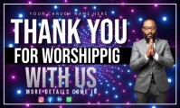 Thank you for worshiping with us template