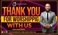Thank you for worshiping with us template