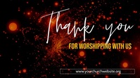 thank you for worshipping with us poster Template | PosterMyWall