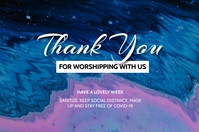 thank you for worshipping with us poster Template | PosterMyWall
