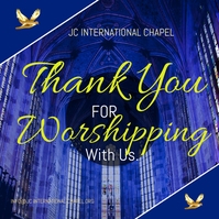 thank you for coming to our church service Template | PosterMyWall
