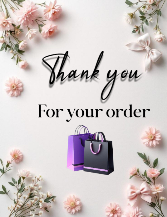 Plantilla de Thank you for you order | PosterMyWall