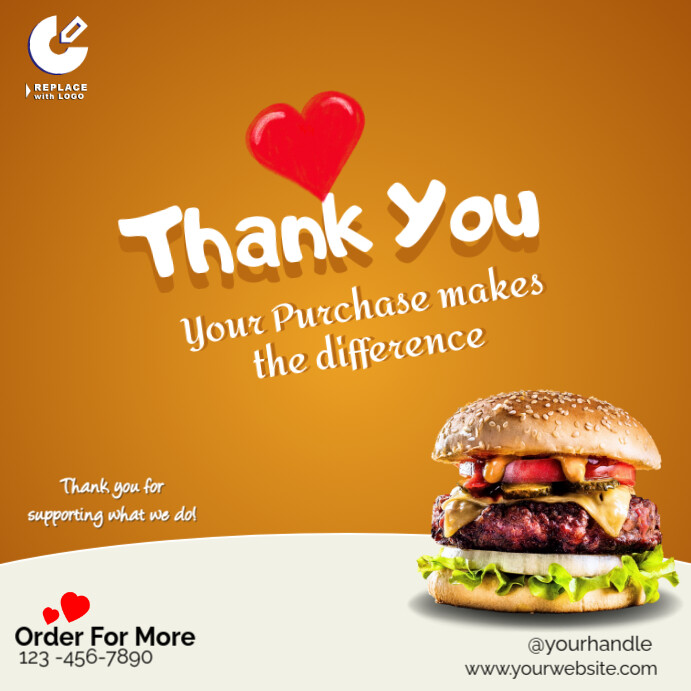 Copy of Thank You For Your Lovely Purchase | PosterMyWall