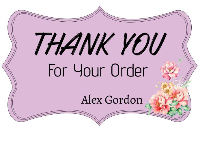Copy of Thank you for Your Order | PosterMyWall