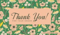 Thank You For Your Order Tag template