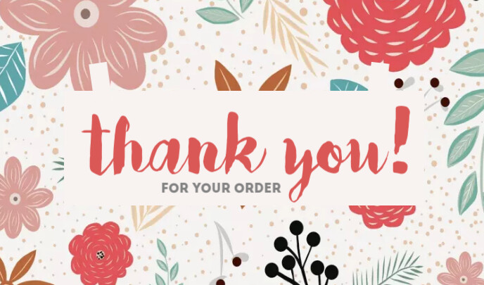 Thank You For Your Order Template Postermywall Thank You For Your Order Template Postermywall