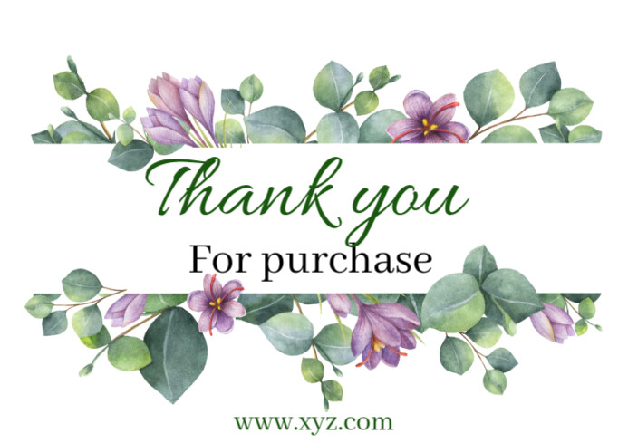Thank you for your order Template | PosterMyWall