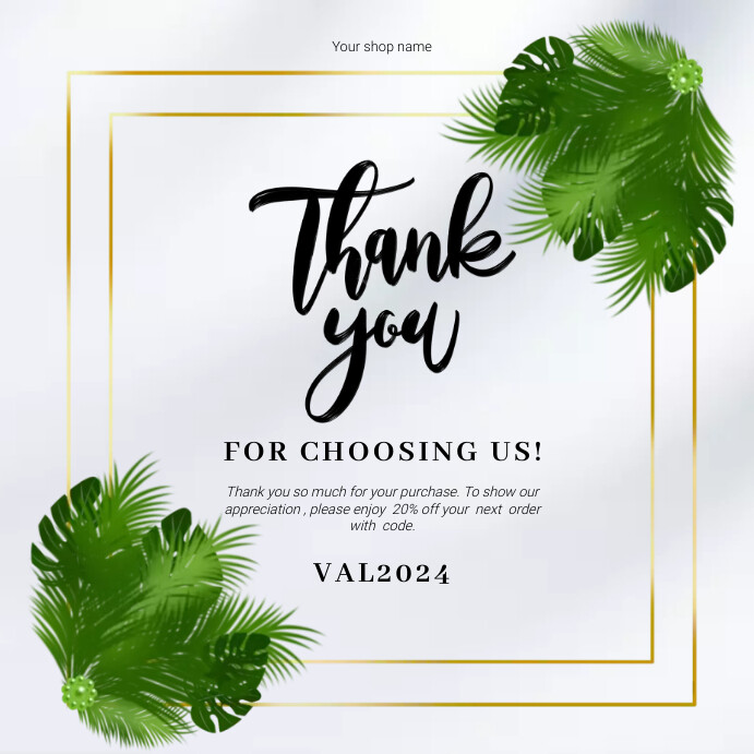 THANK YOU FOR YOUR ORDER NOTE Template PosterMyWall THANK YOU FOR YOUR ORDER NOTE Template PosterMyWall