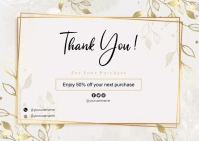 THANK YOU FOR YOUR ORDER NOTE 明信片 template