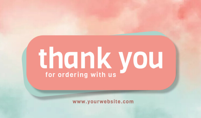 Thank You For Your Order Tag Template | PosterMyWall
