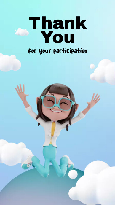 Thank You For Your Participation Template | PosterMyWall