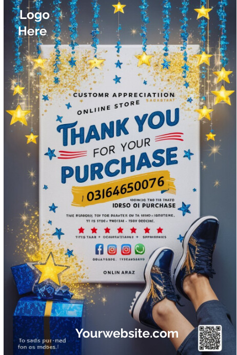 Thank you for your purchase Template | PosterMyWall